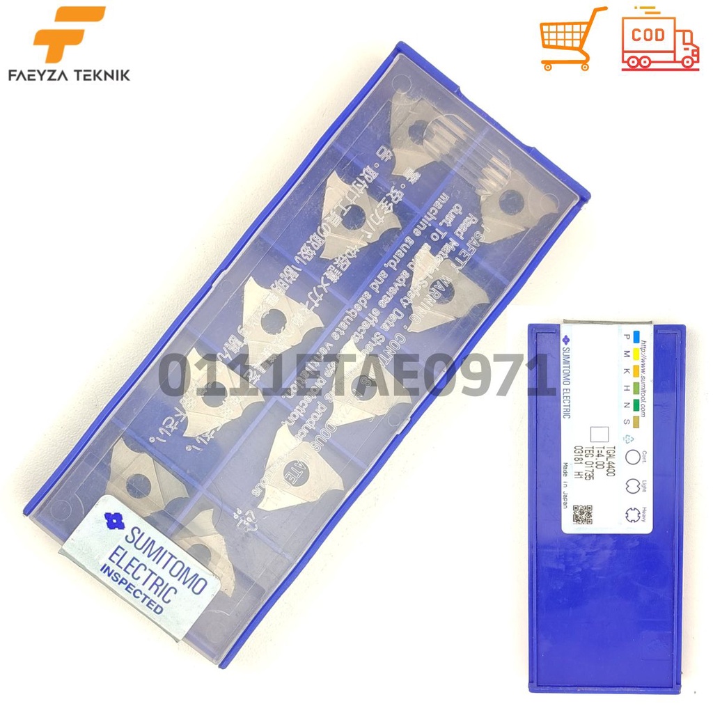 Jual Insert Bubut Grooving TGAL 4400 Sumitomo Pahat nBubut Grooving