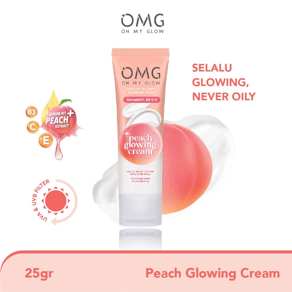 Jual Omg Peach Glowing Series Face Wash Face Toner Cream Oh My