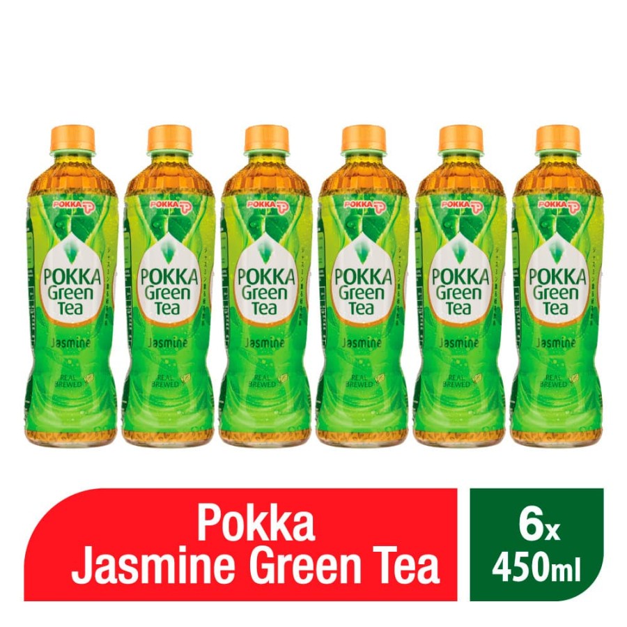 Jual Pokka Jasmine Green Tea 450 ML ( 6 Pcs ) Shopee Indonesia