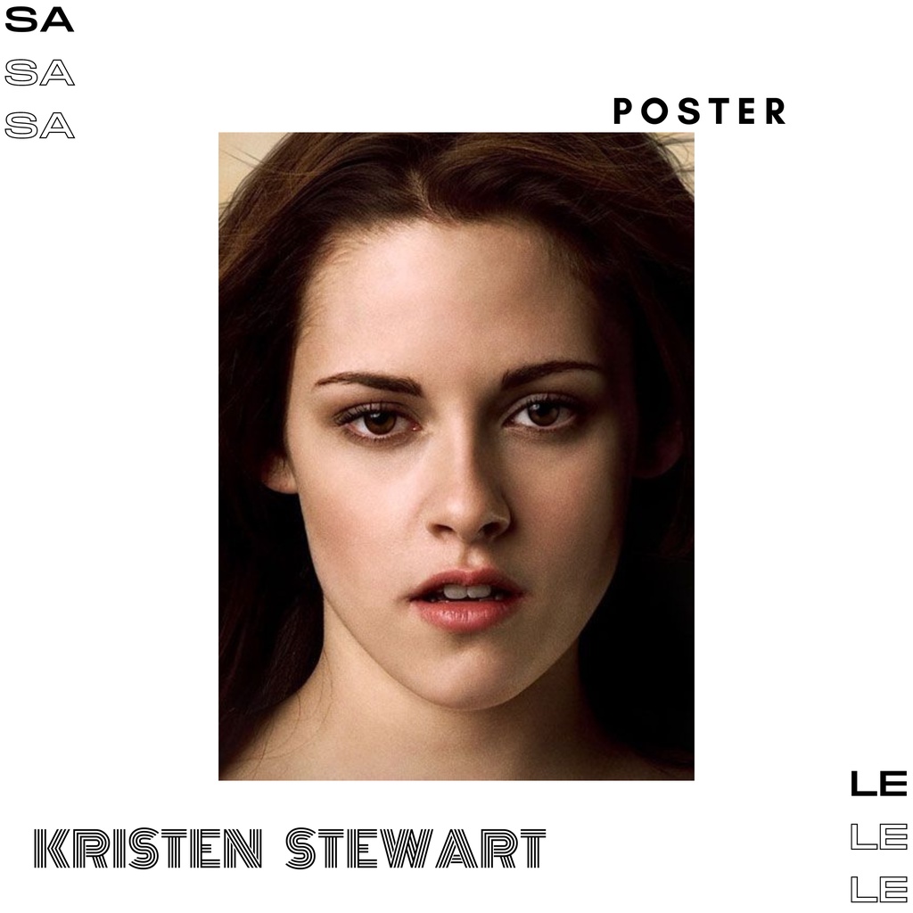 Jual Poster Dinding Kristen Stewart Ukuran A3 A4 Bisa Custom Gambar