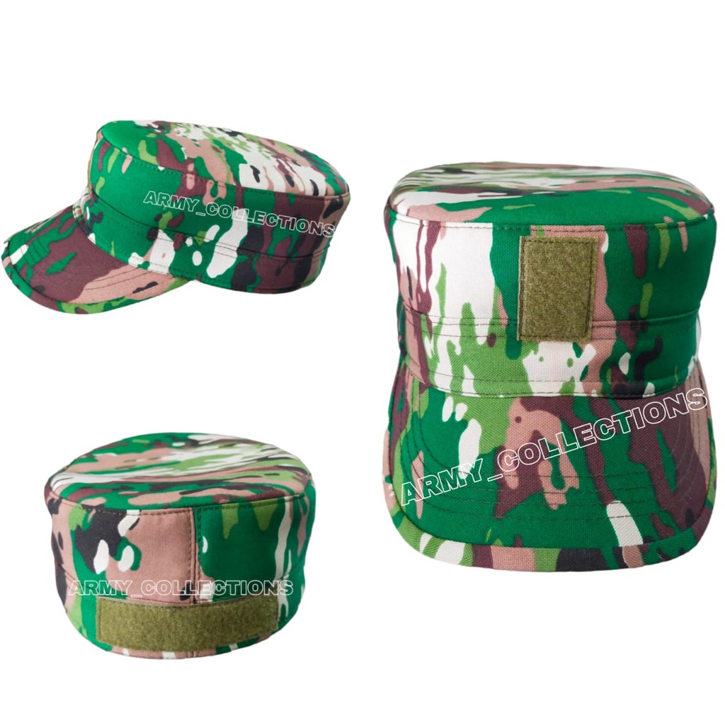 Jual Topi Pet Pdl Loreng Kasad Tni Terbaru Topi Pet Comando Loreng