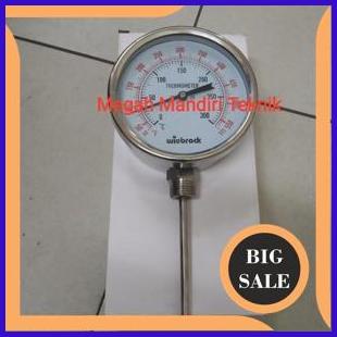 Jual perkakas Thermometer Gauge Raket Stainless 4 inchi 300 Derajat ...