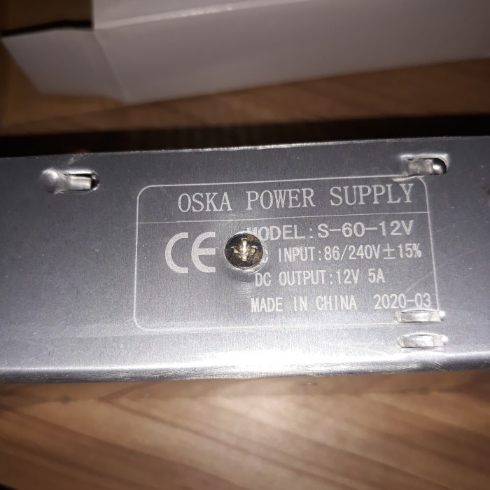 Jual Power Oska Power Supply S 6012 Dc Output 12V 5A Shopee Indonesia