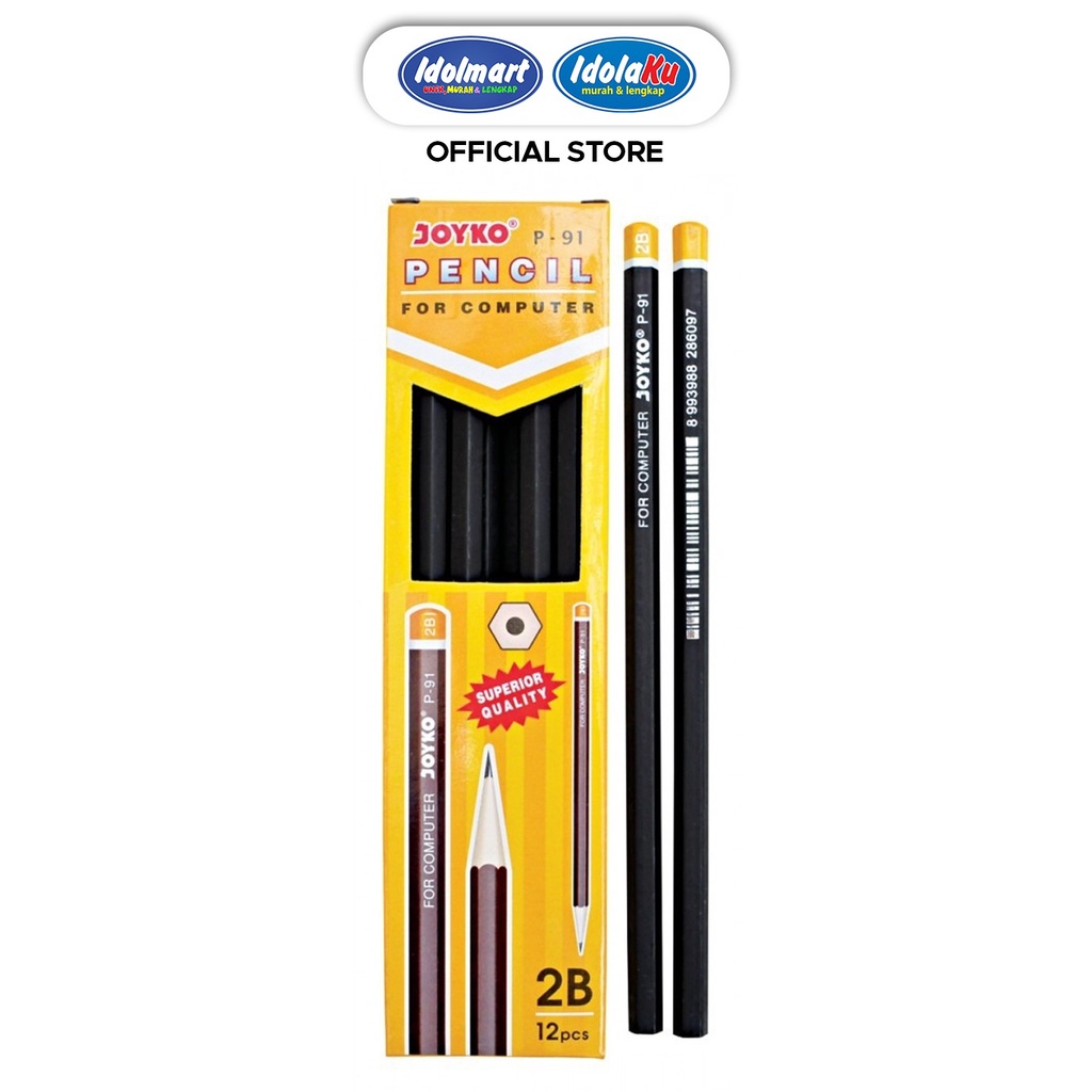 Jual Idolaku Pencil Pensil Joyko P 91 2b 1 Box 12 Pcs 1 Lusin