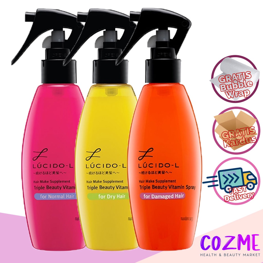 Jual LUCIDO-L Hair Make Supplement Triple Beauty Vitamin Spray 200mL ...
