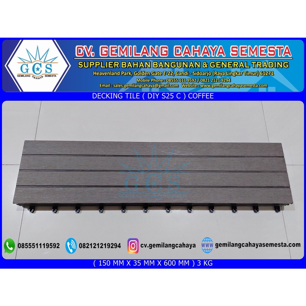 Jual Decking Tile Diy S C Lantai Wpc Lantai Kolam Renang Shopee Indonesia