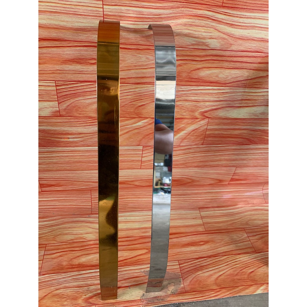 Jual list stainless mirror dan gold lebar 3 cm | Shopee Indonesia