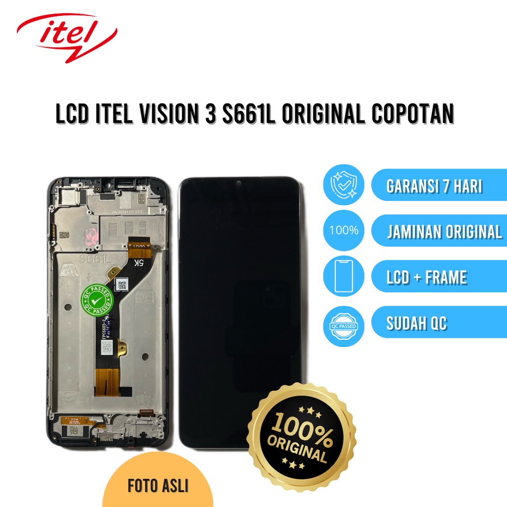 Jual LCD TOUCHSCREEN ITEL VISION 3 S661L ORIGINAL CABUTAN | Shopee ...
