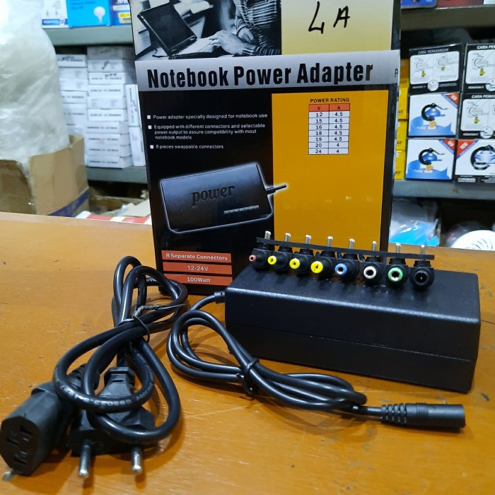 Jual ADAPTOR 4 AMPERE 12V 24V AC DC ADAPTER 4A MULTI ( 8 MATA ...