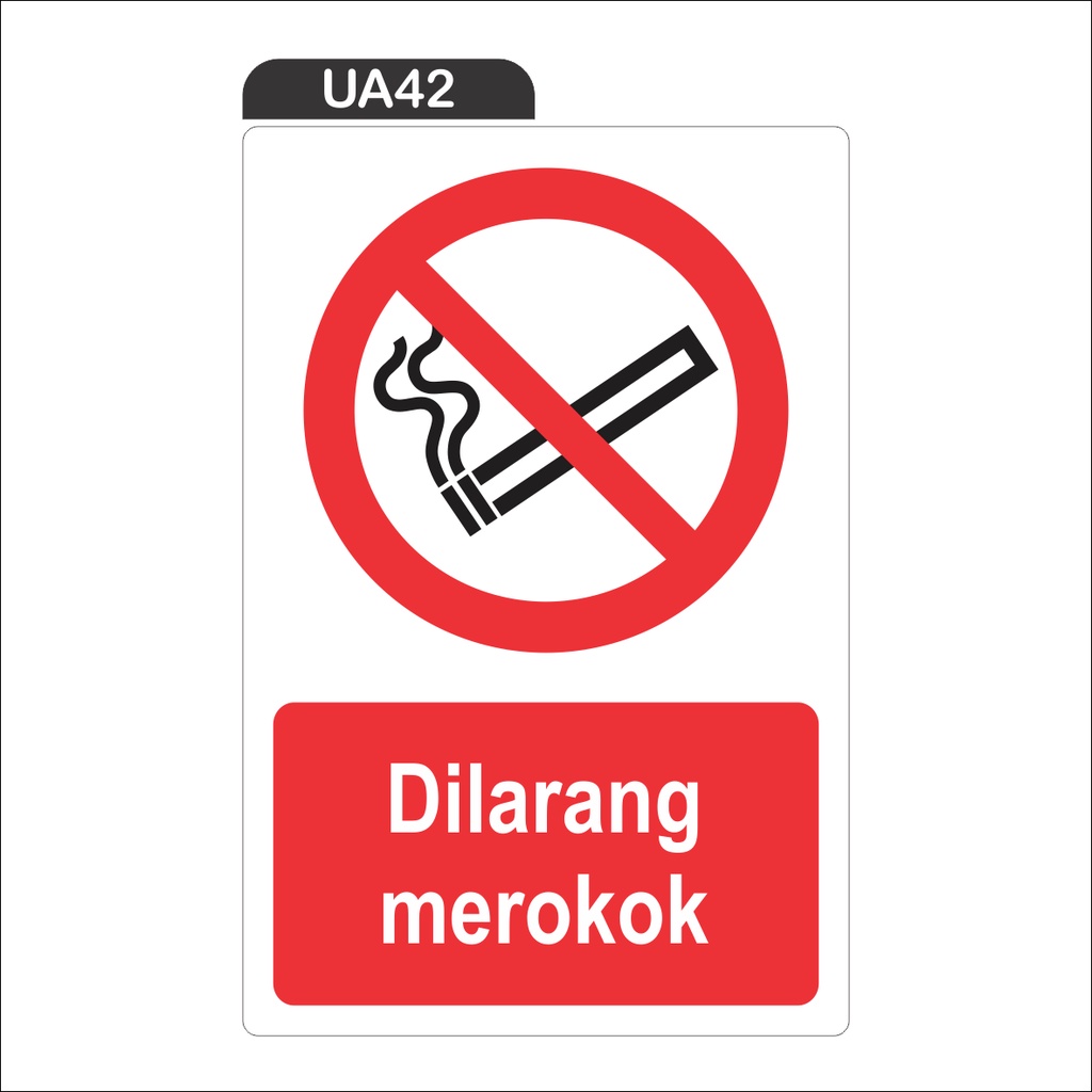 Jual Rambu Dilarang Merokok Sticker Only Shopee Indonesia