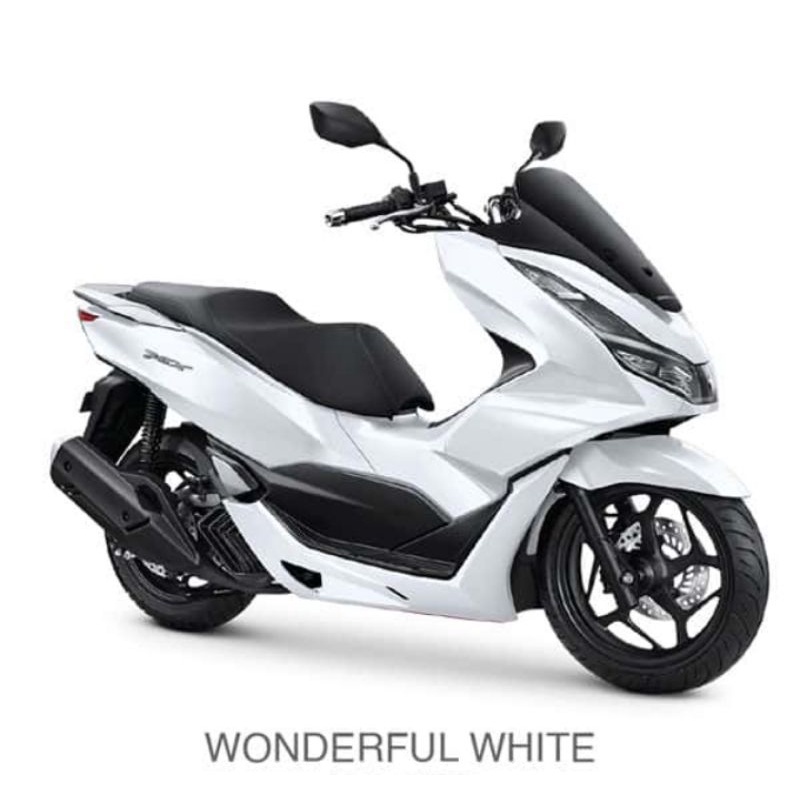 Jual cover body full set putih PCX 160 PCX160 putih mutiara ori ahm