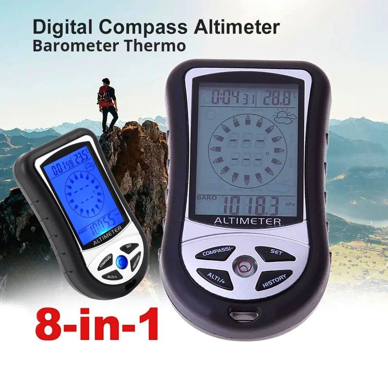 Jual GPS Kompas Barometer Thermometer Altimeter 8 in 1 Navigasi