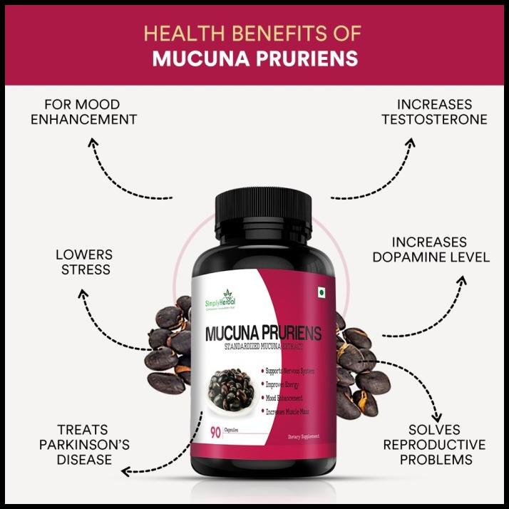 Jual Dopa Mucuna Pruriens 500Mg 90 Kapsul (1 Botol) Shopee Indonesia