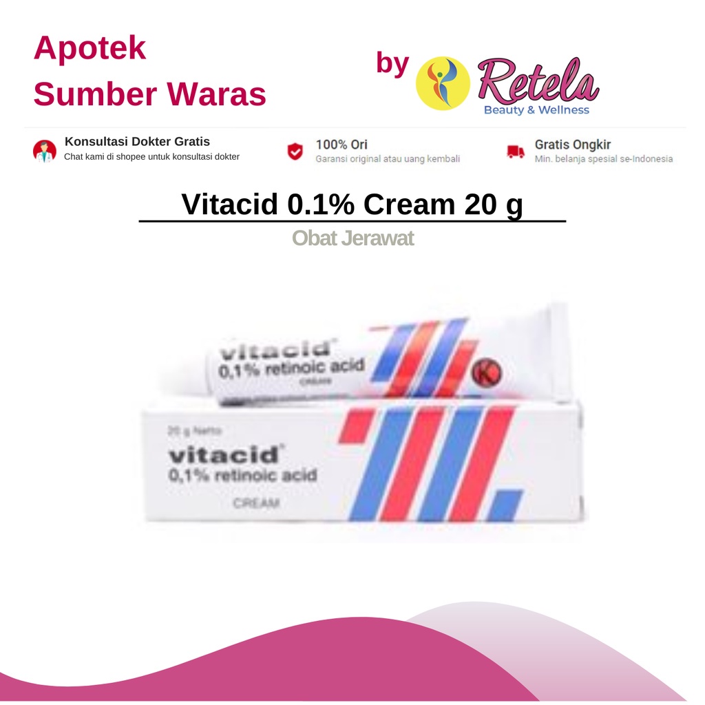 Jual VITACID 0.1% CREAM 20GR | Shopee Indonesia