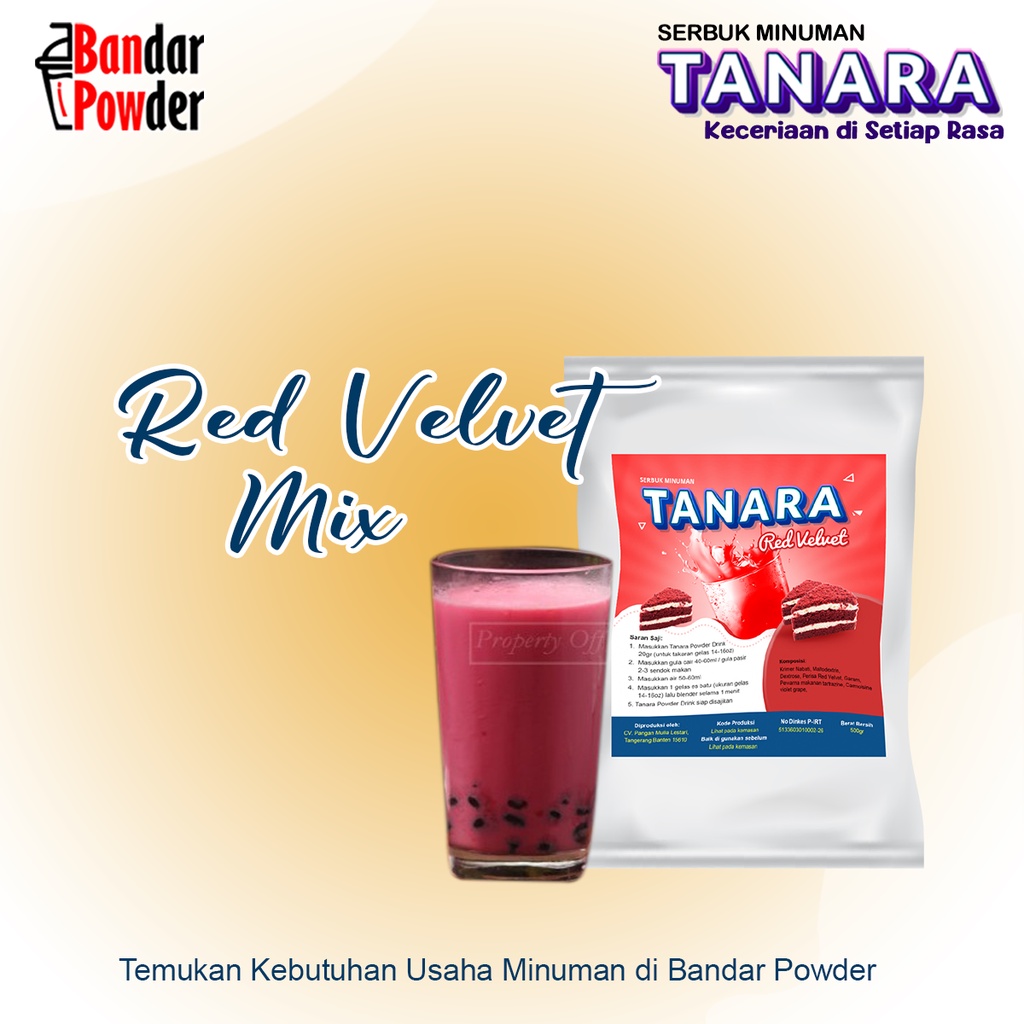 Jual Bubuk Red Velvet Mix 1kg - Serbuk Minuman Tanara - Bandar Powder ...