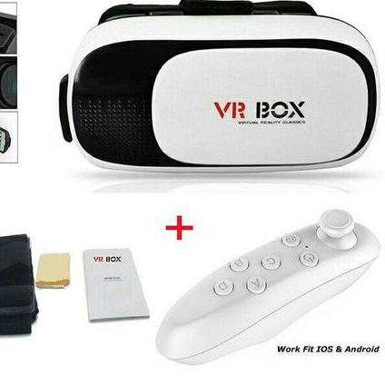 Jual VIRTUAL REALITY FOR SMARTPHONE + REMOTE BLUETOOTH / VR BOX 2.0 ...