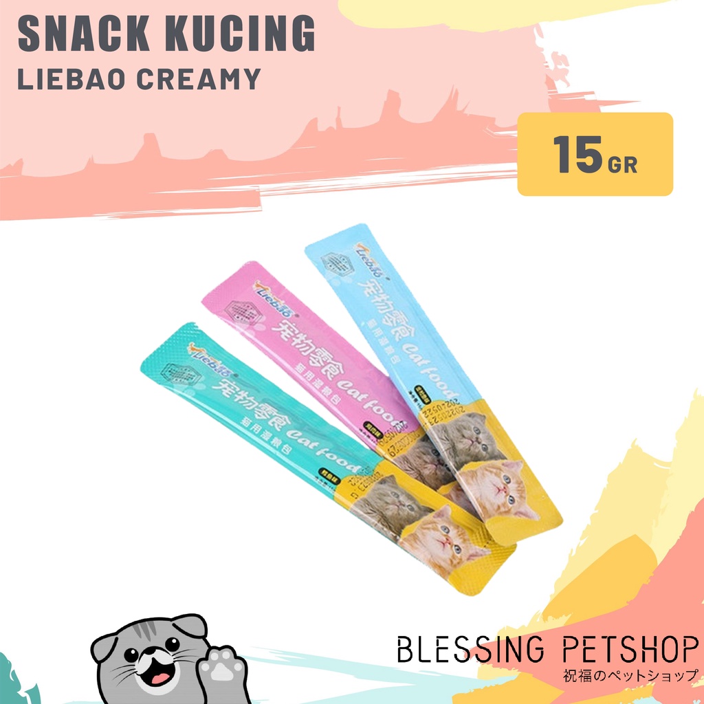 Jual Liebao Snack Kucing Creamy Cat Gr Shopee Indonesia