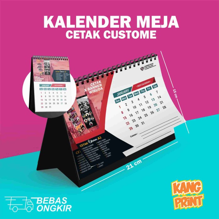 Jual Produk Cetak Kalender Meja Kalender Duduk Custom Shopee Indonesia 7966