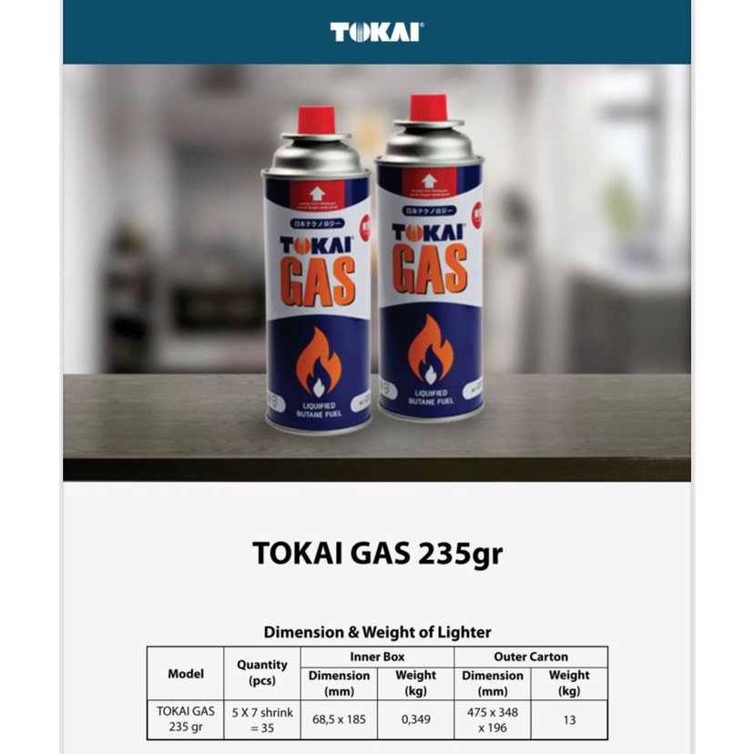 Jual Gas Tabung Kaleng Kompor Portable Tokai Ori bukan refill | Shopee ...