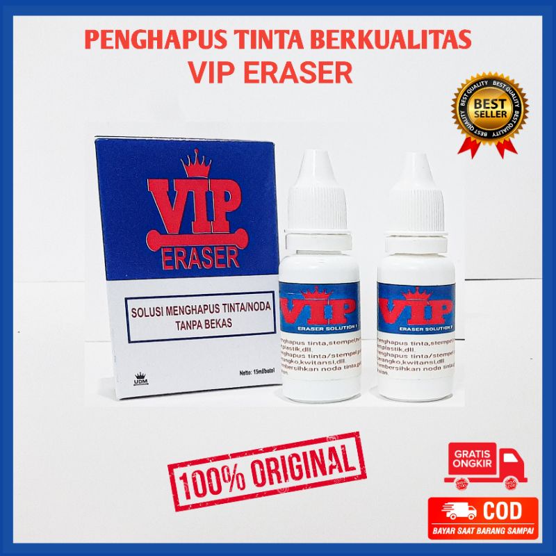 Jual Penghapus Tinta Stempel Pembersih Tinta Berkualitas Super Ampuh Vip Eraser Shopee 1907