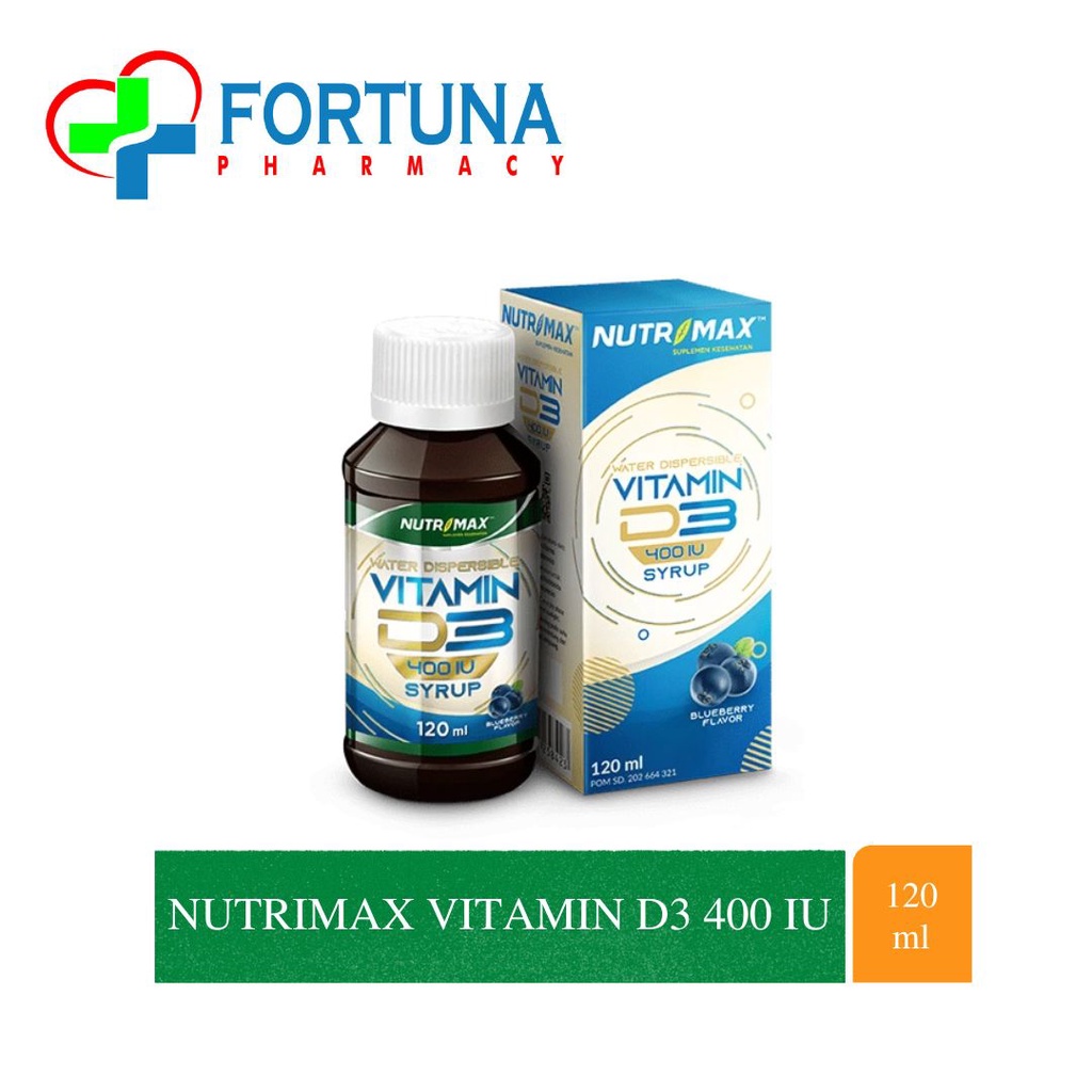 Jual Nutrimax Vitamin D3 400 IU Syrup 120ml Shopee Indonesia