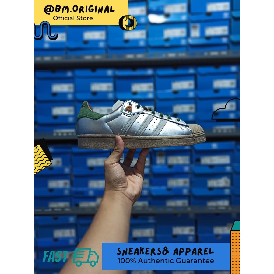 Jual adidas superstar outlet silver