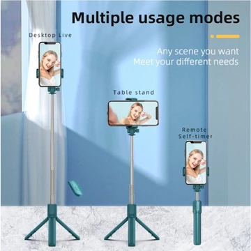 Tongsis Tripod Bluetooth 3in1 Selfie Stick Remote Tripod Mini Tongkat Narsis Monopod Remot