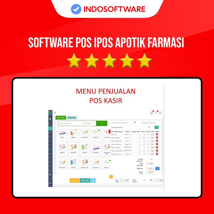 Jual SOFTWARE POS IPOS APOTIK FARMASI APOTEK KLINIK OBAT LENGKAP FULL ...