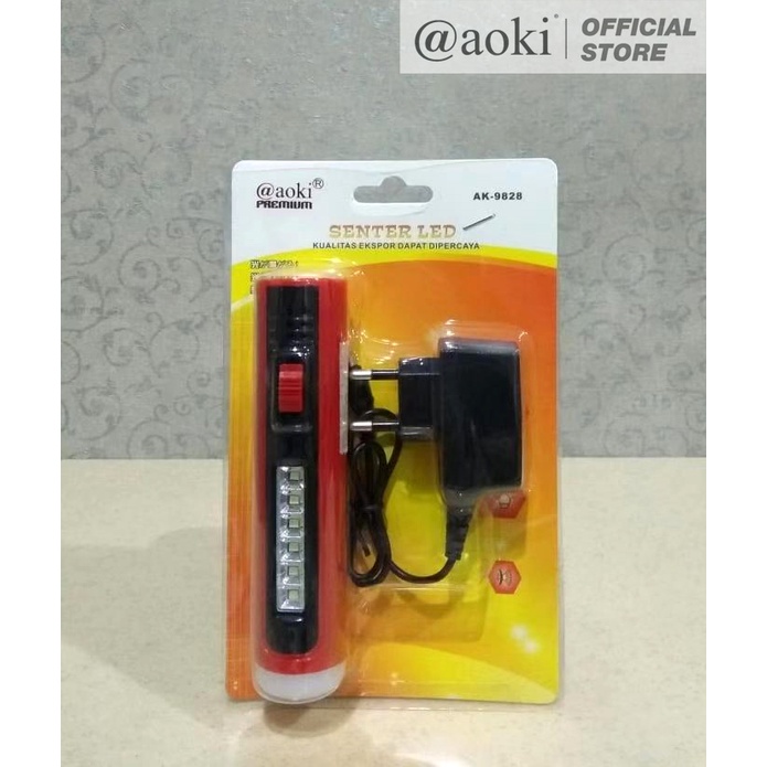 Jual AOKI Senter tangan led 8w multifungsi torch led | Shopee Indonesia