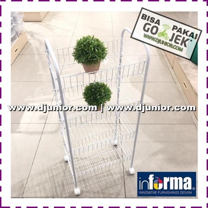 Jual INFORMA - RAK 3 SUSUN TINGKAT PUTIH / 3 TIER STORAGE SHELF WHITE ...