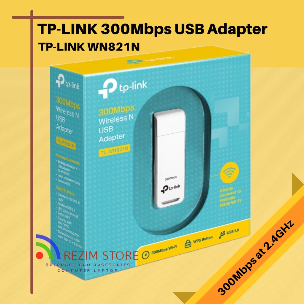 Jual TP LINK USB WIFI TL WN821N 300Mbps Wireless N USB Adapter TL WN