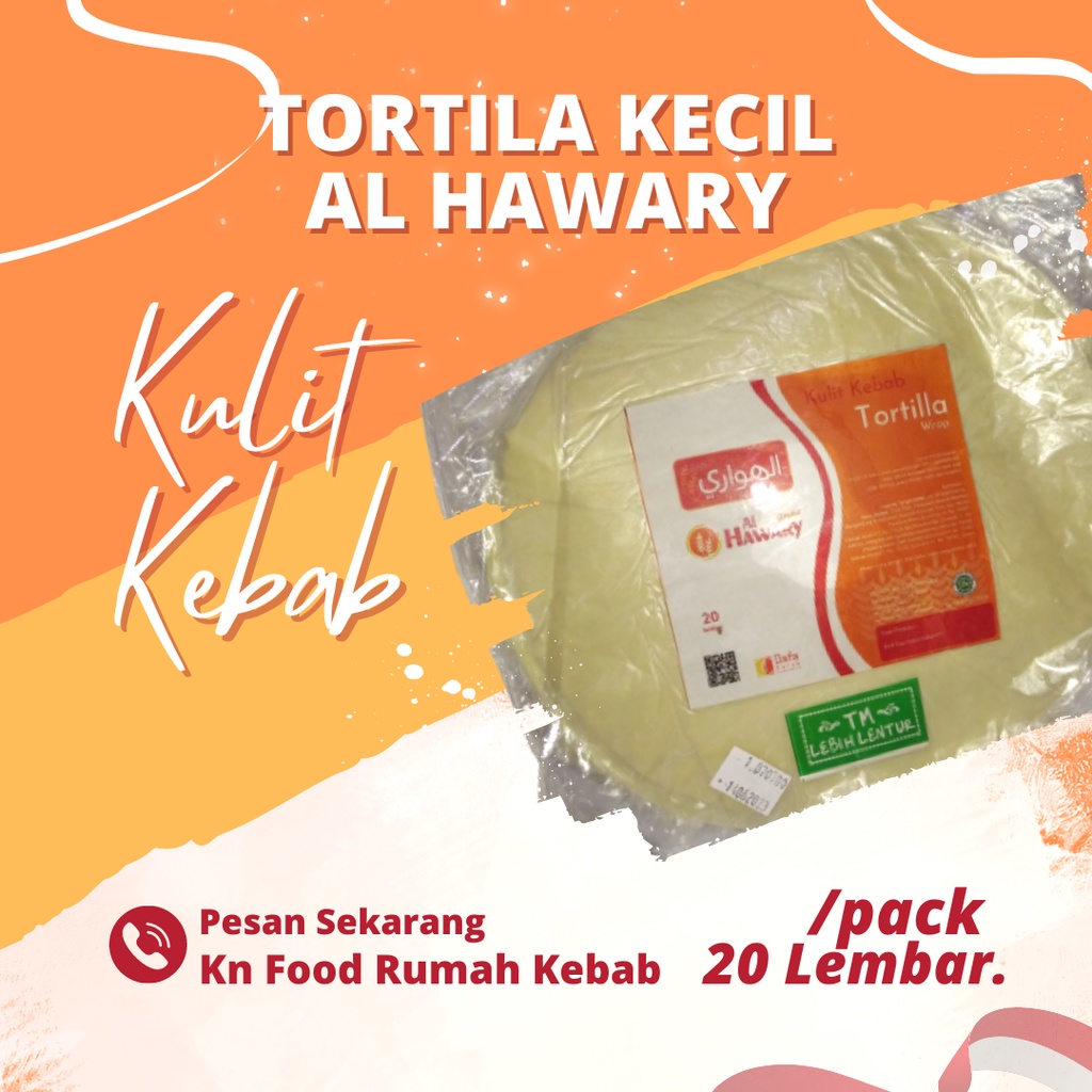 Jual Tortila Kebab Kulit Kebab Libanes Kecil Diameter 20 Cm Isi 20