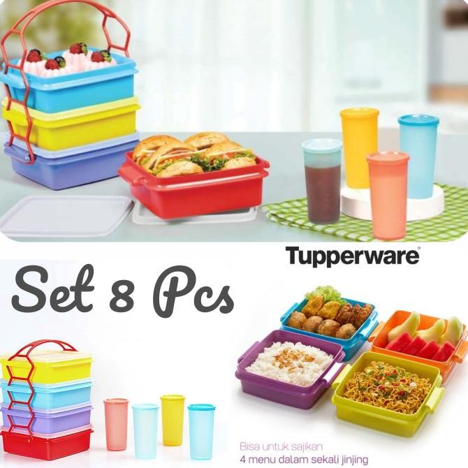 Jual Tupperware Original Rantang Makanan Untuk Bekal Piknik Tumbler ...
