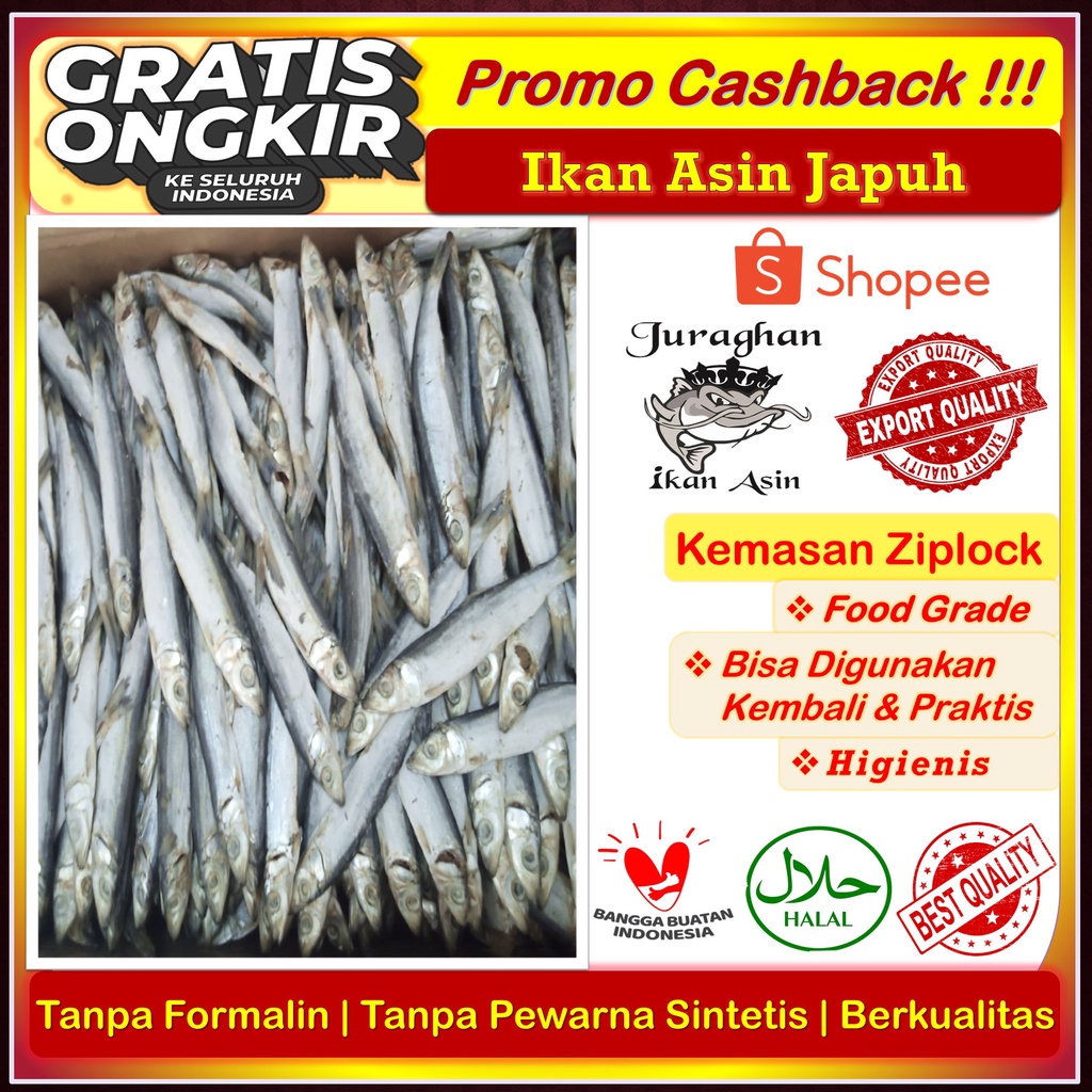 Jual IKan Asin Japuh/ Ikan Asin Japuh Lemuru/ Japuh Siro Kering TerEnak ...
