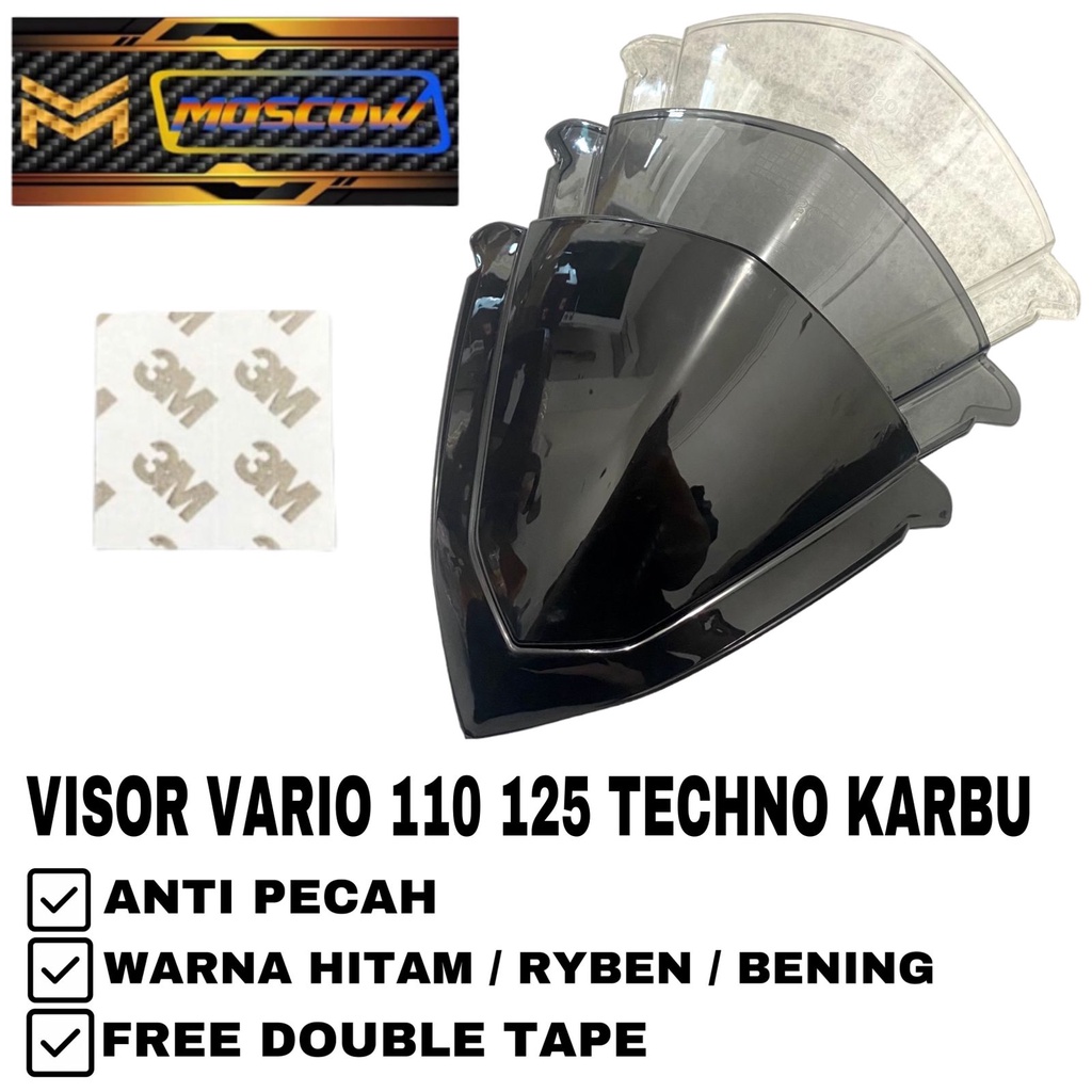 Jual Visor Vario 110 125 techno Visor Windshield VARIO 125 old