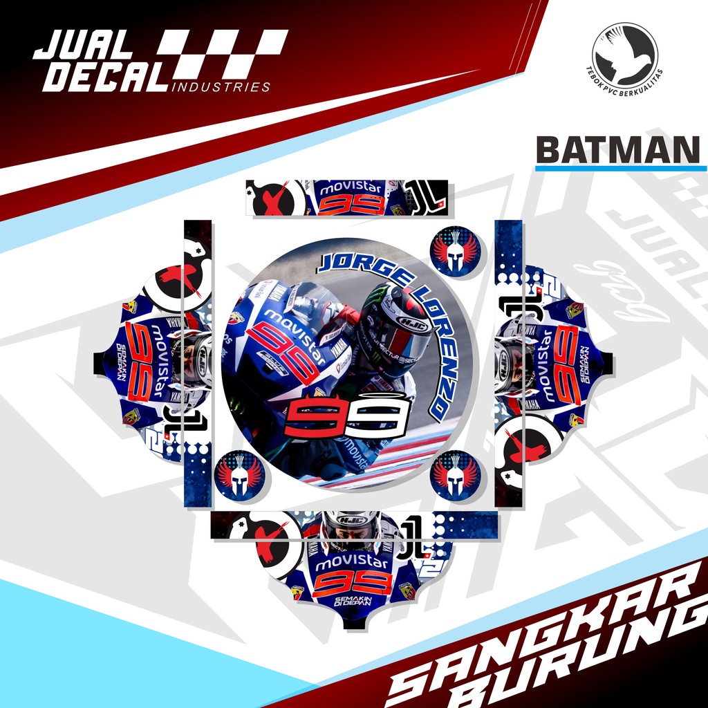 Jual Stiker Sangkar Decal Tebok Variasi MOTOGP series LORENZO 99