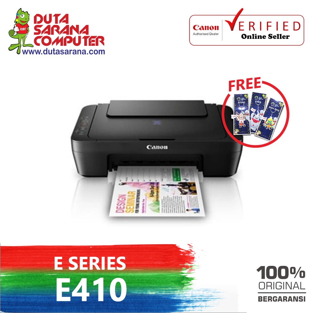 Jual PRINTER Canon Pixma E-410 E410 E 410 Print Scan Copy A4 Garansi ...