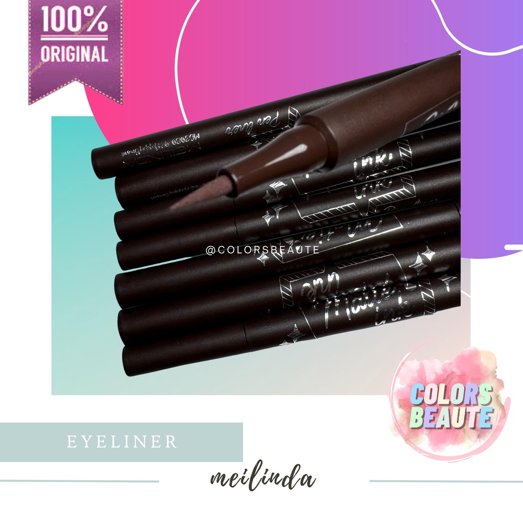 Jual Meilinda Matte Ink Brown Eyeliner Coklat Spidol NO BOX Shopee