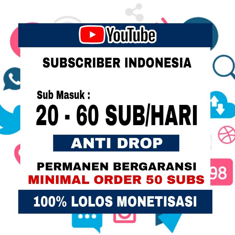 Jual Subscriber Youtube Indonesia Permanen Monetisasi - Termurah ...