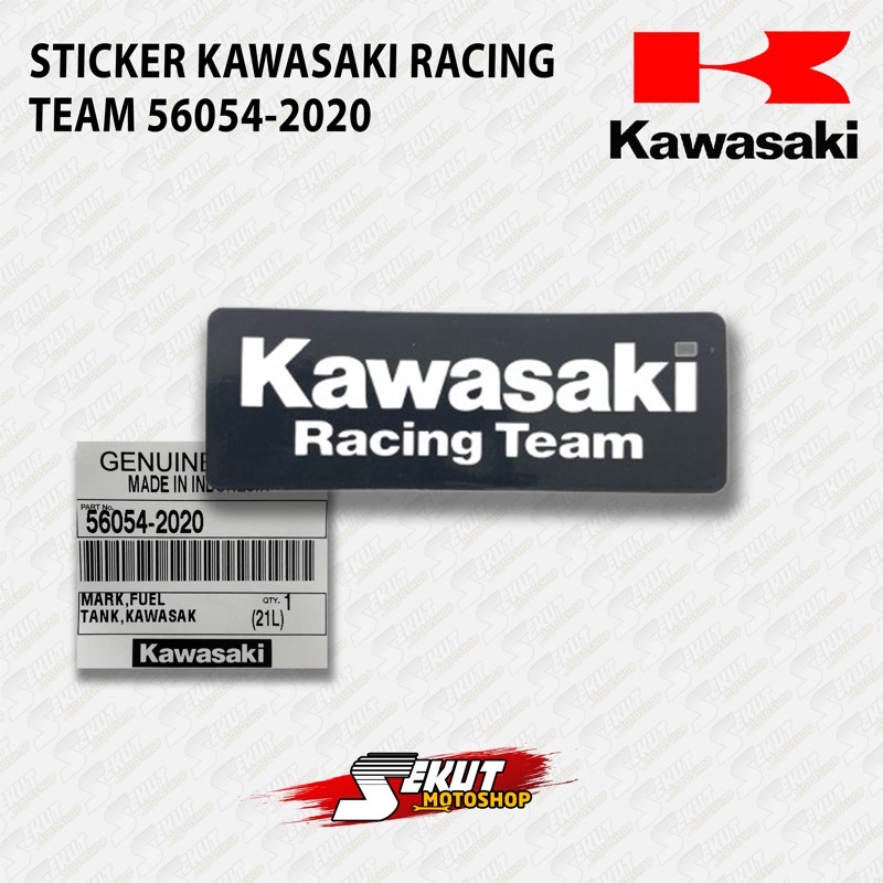 Jual STICKER LABEL KAWASAKI RACING TEAM ORIGINAL KAWASAKI 56054-2020 ...