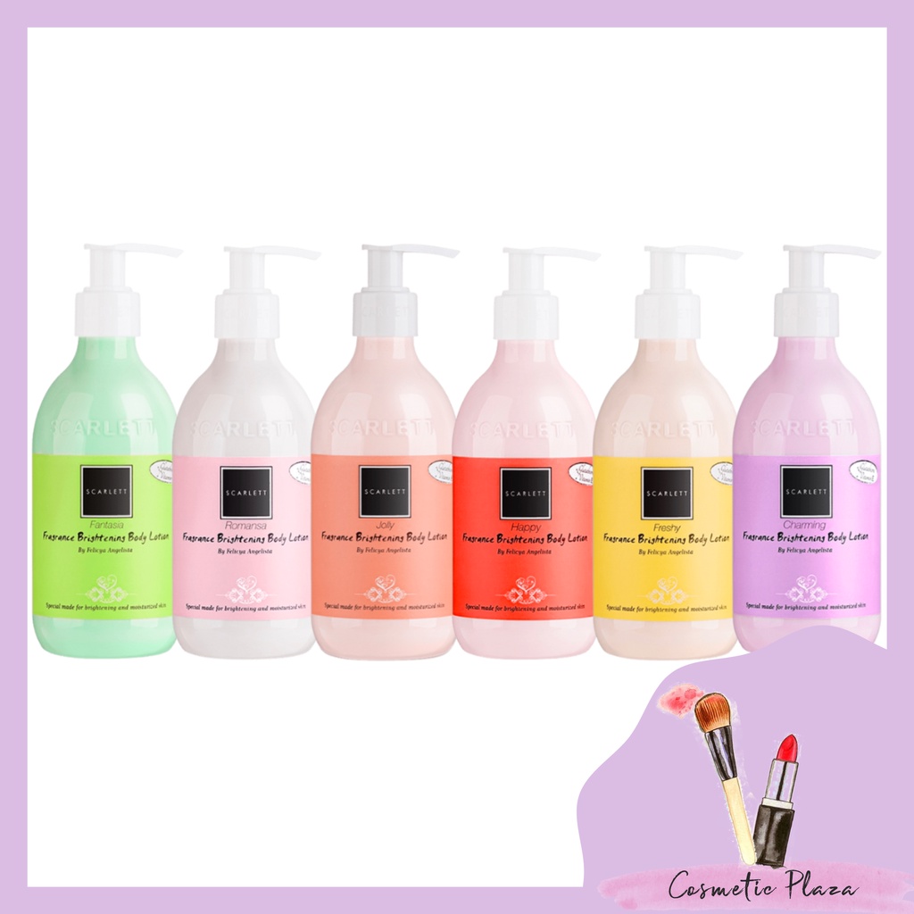 Jual SCARLETT Whitening Body Lotion Series Romansa Jolly Happy Charming Fantasia Freshy Shopee