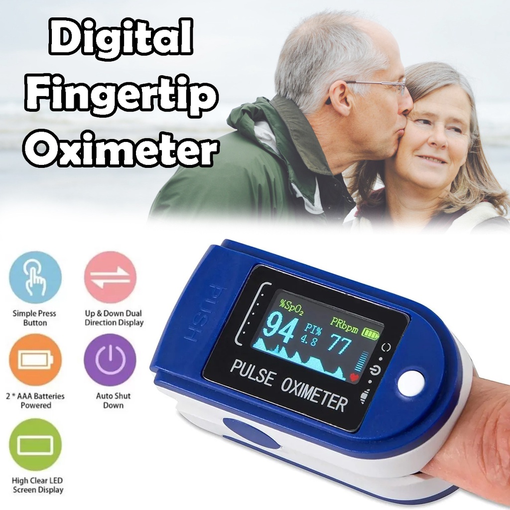 Jual Alat Mengukur Kadar Oksigen Dalam Darah - Oximeter - Pengukur