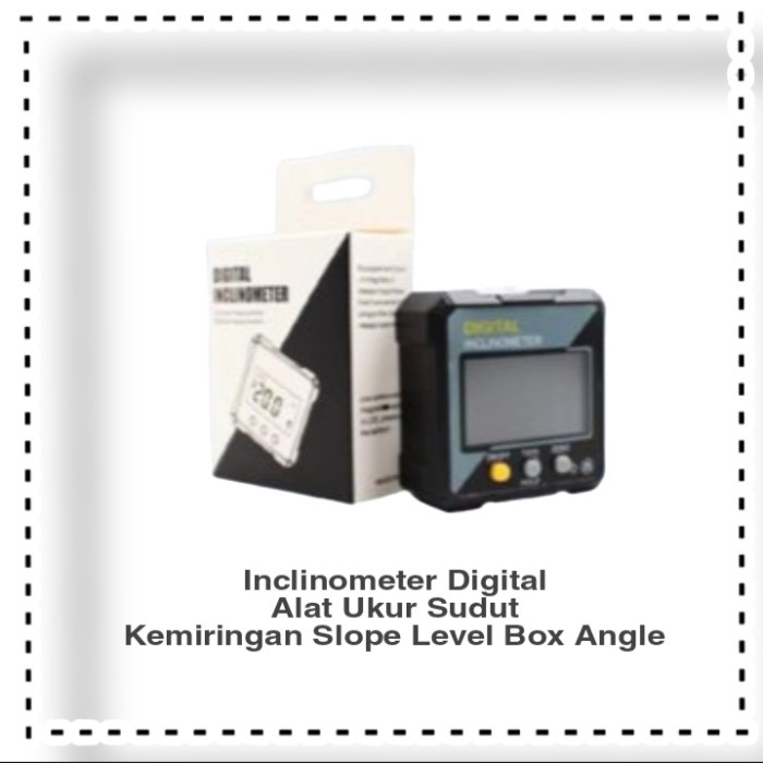Jual Inclinometer Digital Alat Ukur Sudut Kemiringan Slope Level Box ...