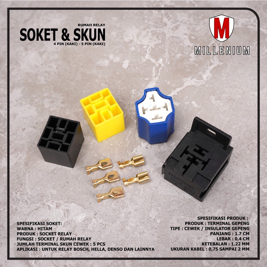Jual SOKET SOCKET RELAY RUMAH RELAY 4 KAKI 5 KAKI + TERMINAL SKUN