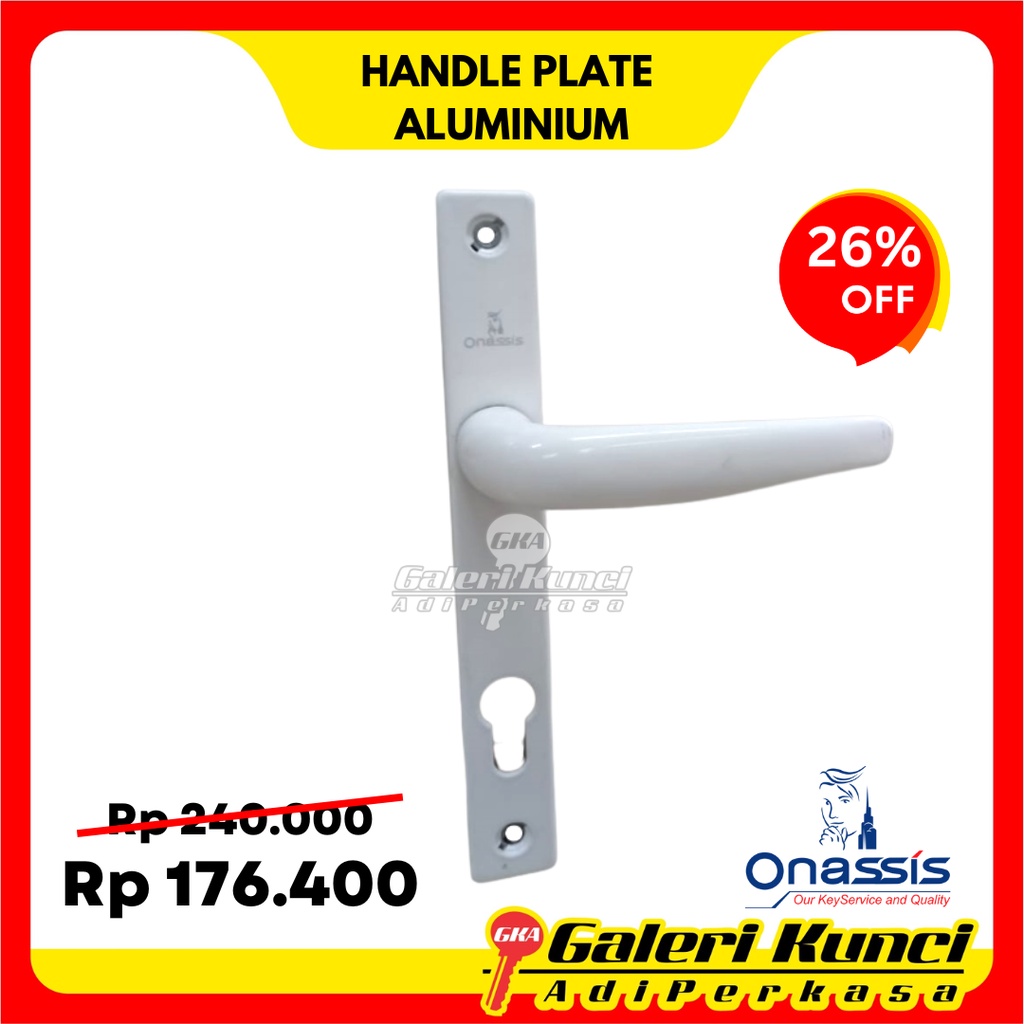 Jual Handle Onassis ONS 901 WH Gagang Pintu Aluminium Putih | Shopee ...