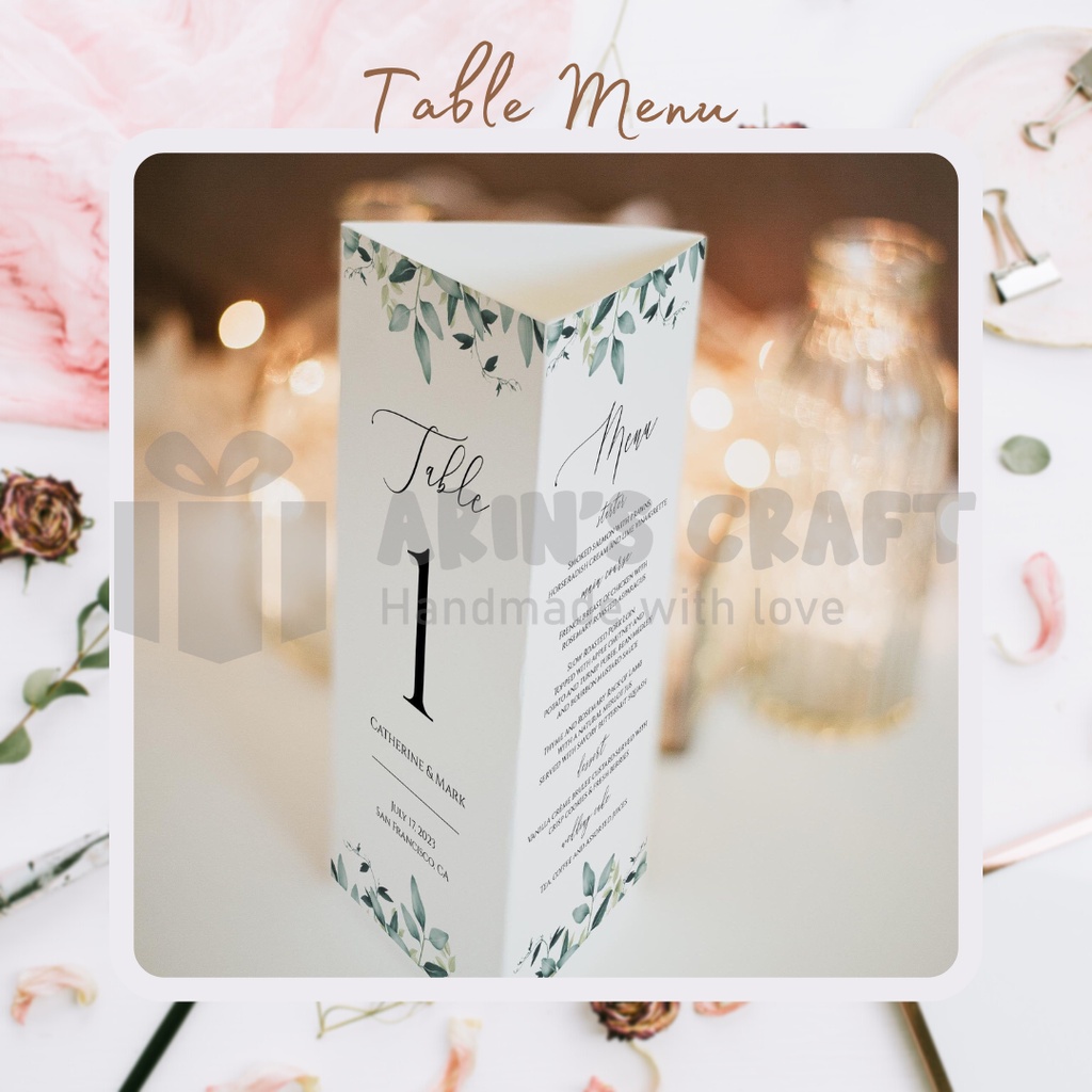 Jual Table Menu Custom | Shopee Indonesia