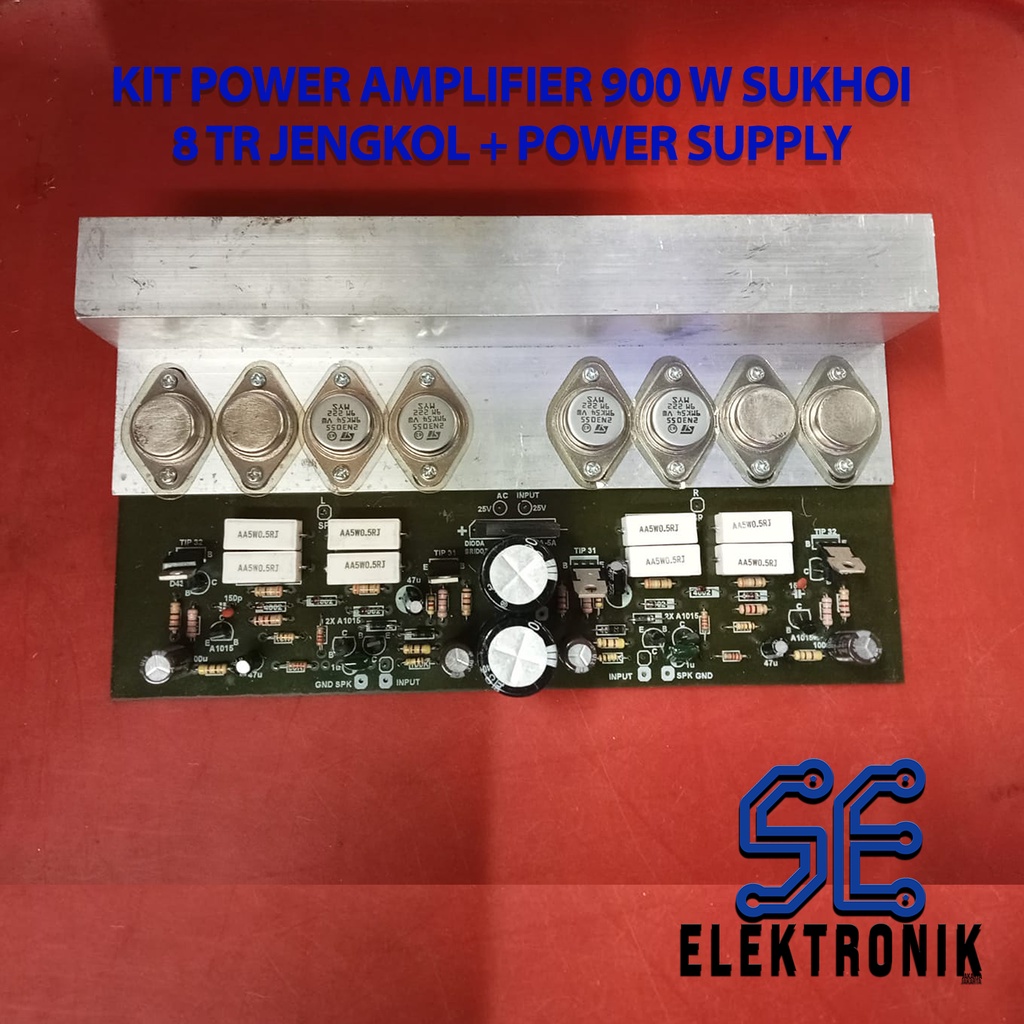 Jual Kit Power Amplifier 900 W Sukhoi 8 TR Jengkol + Power Supply