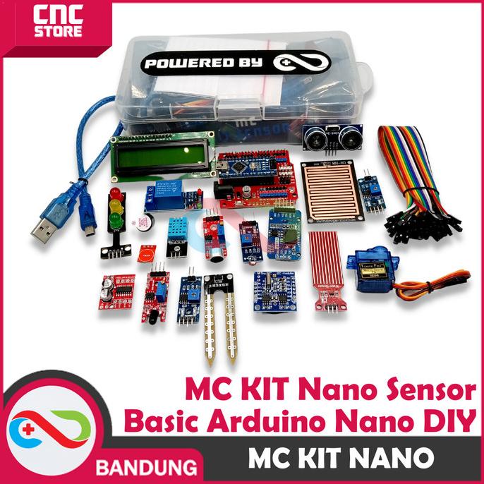 Jual KIT PEMBELAJARAN ARDUINO NANO SENSOR BASIC LENGKAP DENGAN PROGRAM ...