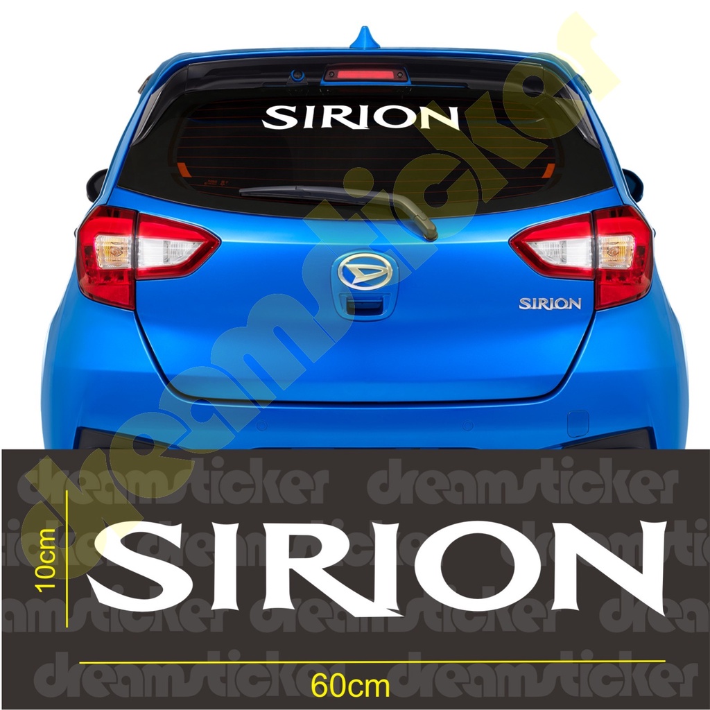 Jual Sticker Stiker Mobil Daihatsu Sirion Kaca Belakang | Shopee Indonesia