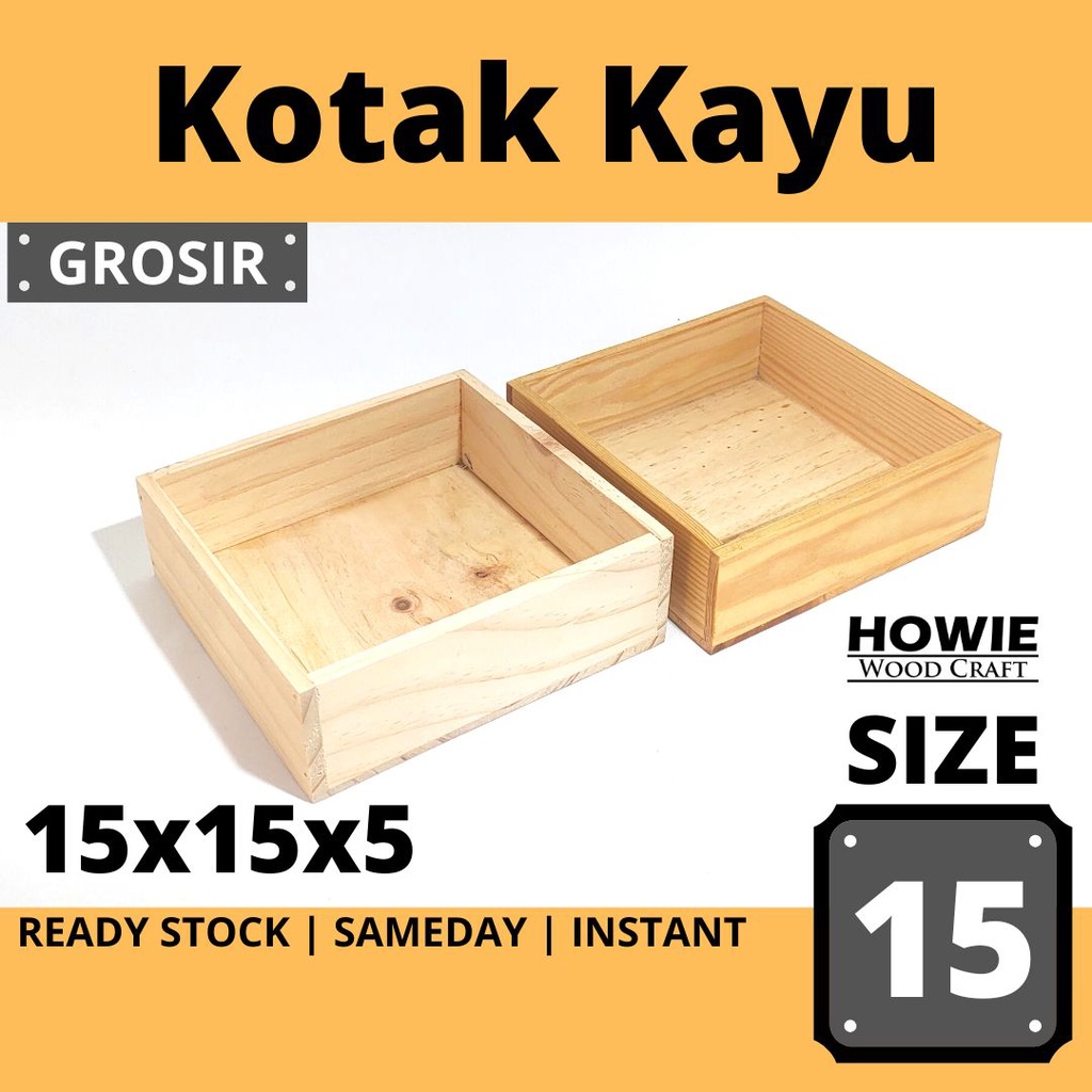 Jual Kotak Kayu Box Storage Pot Kayu Size 15 Kotak | Shopee Indonesia
